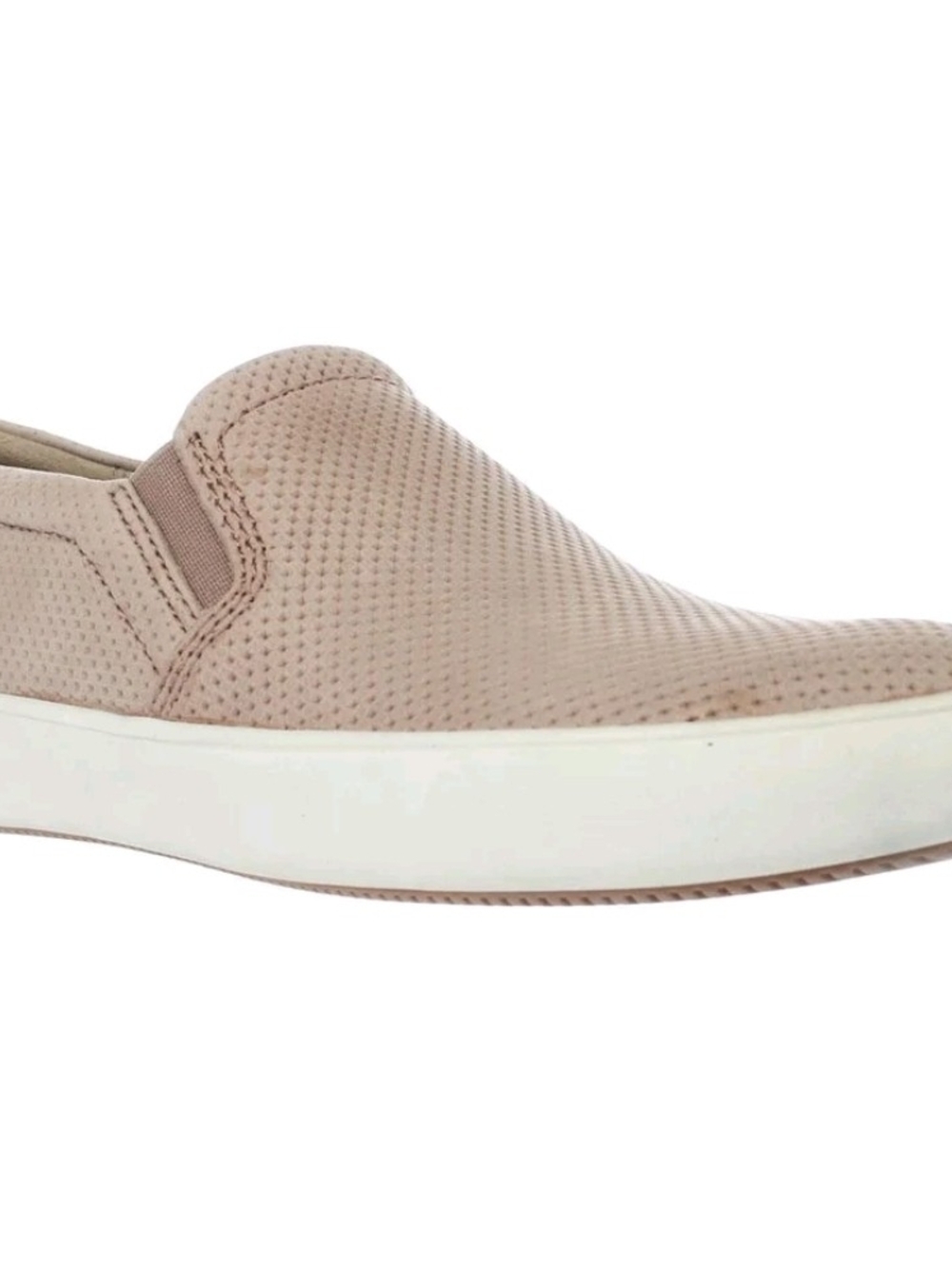 Slip-On Perforated Casual Sneakers - Beige